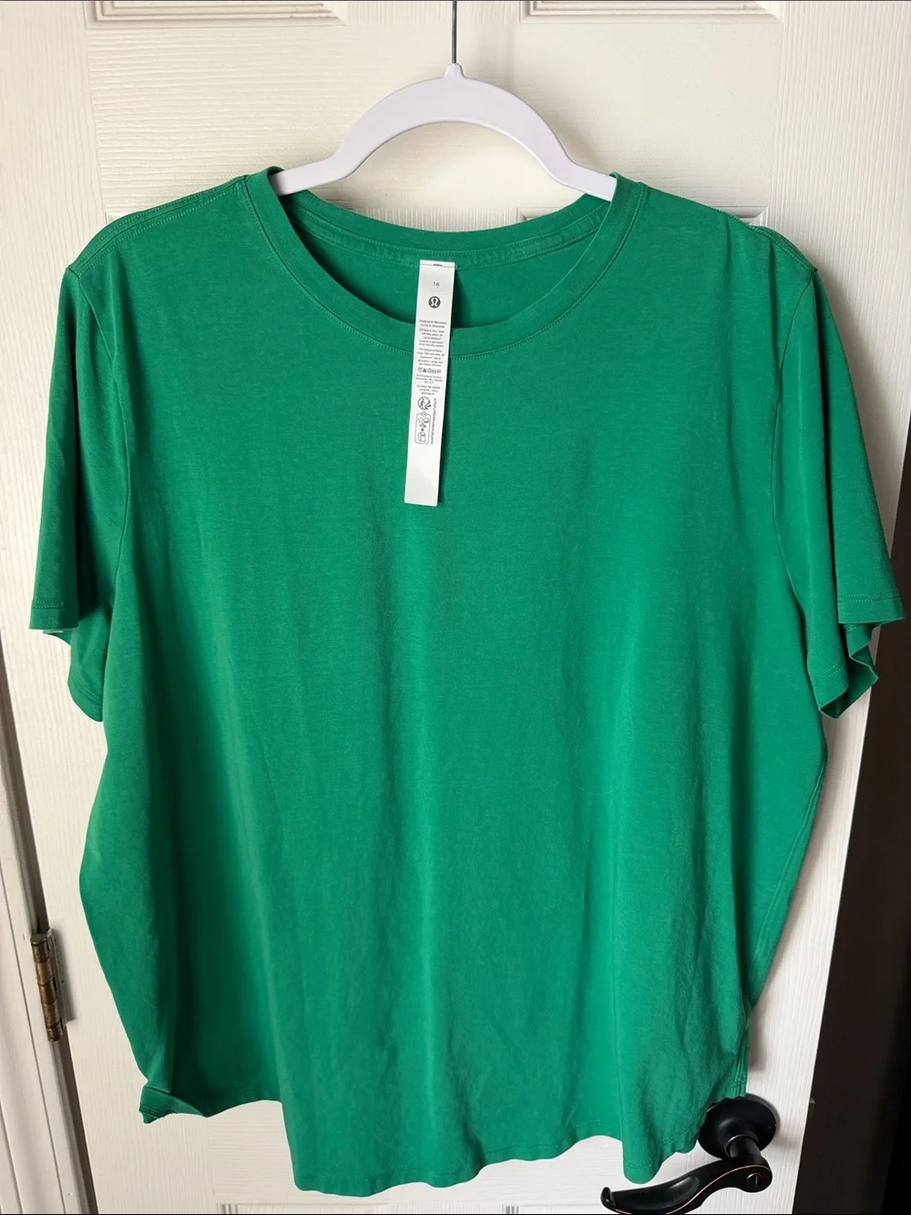 lululemon athletica love crew Green Short Sleeve Tee size 16 - Picture 4 of 5